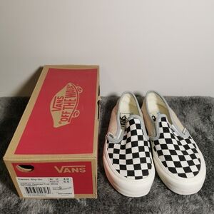 Vans Slip-On Black and White Checkered Sneakers